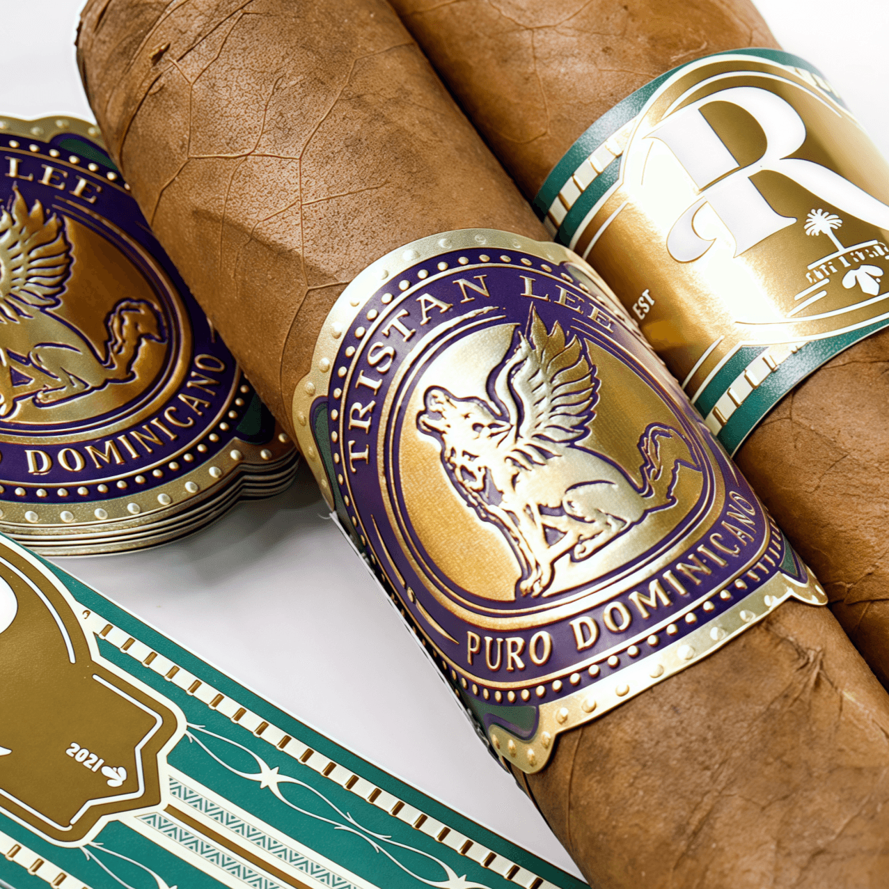 Custom Cigar Band Labels — Foil Stamped & Embossed