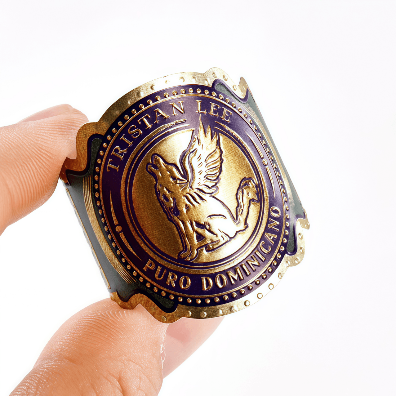 Custom Cigar Band Labels — Foil Stamped & Embossed